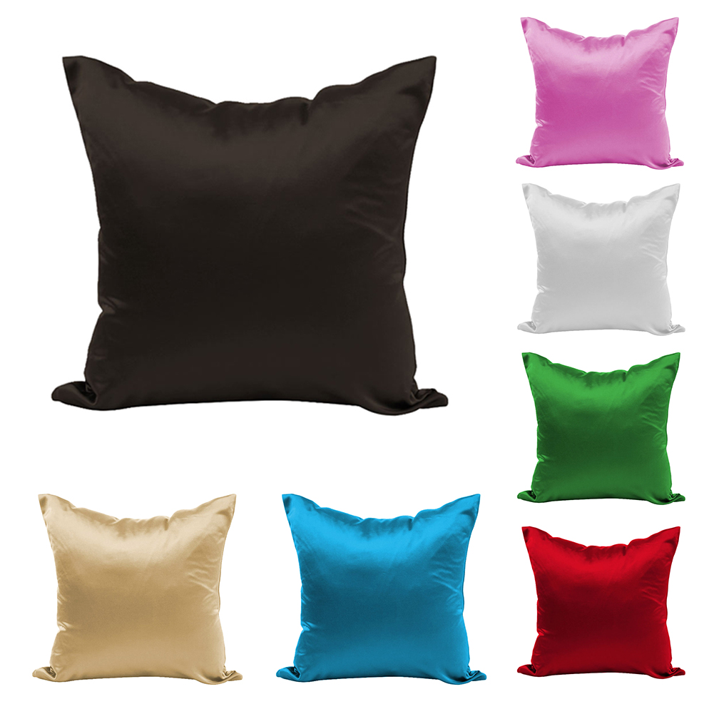 Silk Pillowcase - Satin Silk Chair Cushion Sleeve for