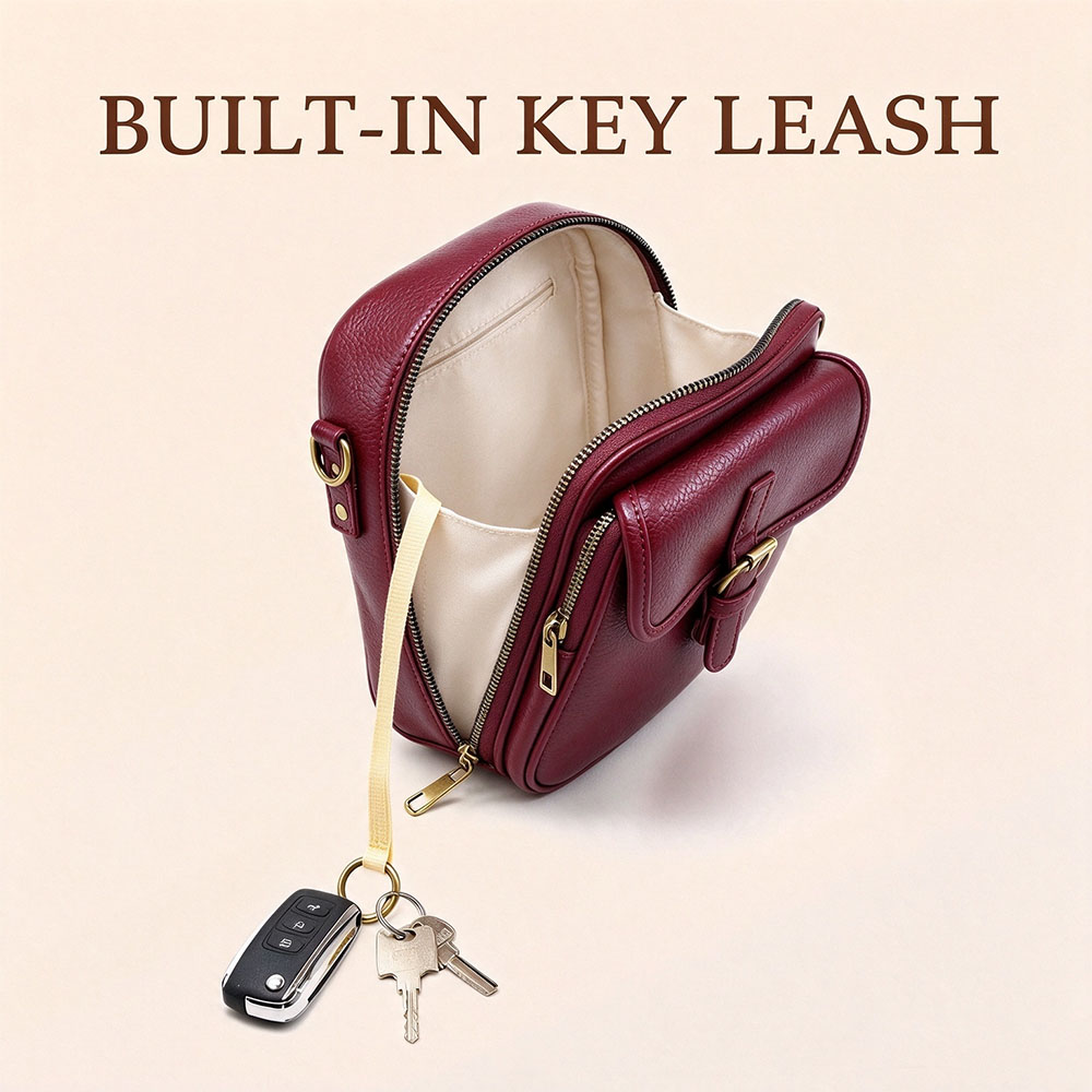 Small Crossbody Bag for Men Wo - Leather Wallet Men ulasan dan harga