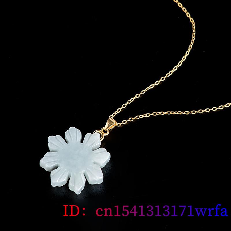 Myanmar Jade Sunflower Pendant - Gold Plated Jewelry ulasan dan harga