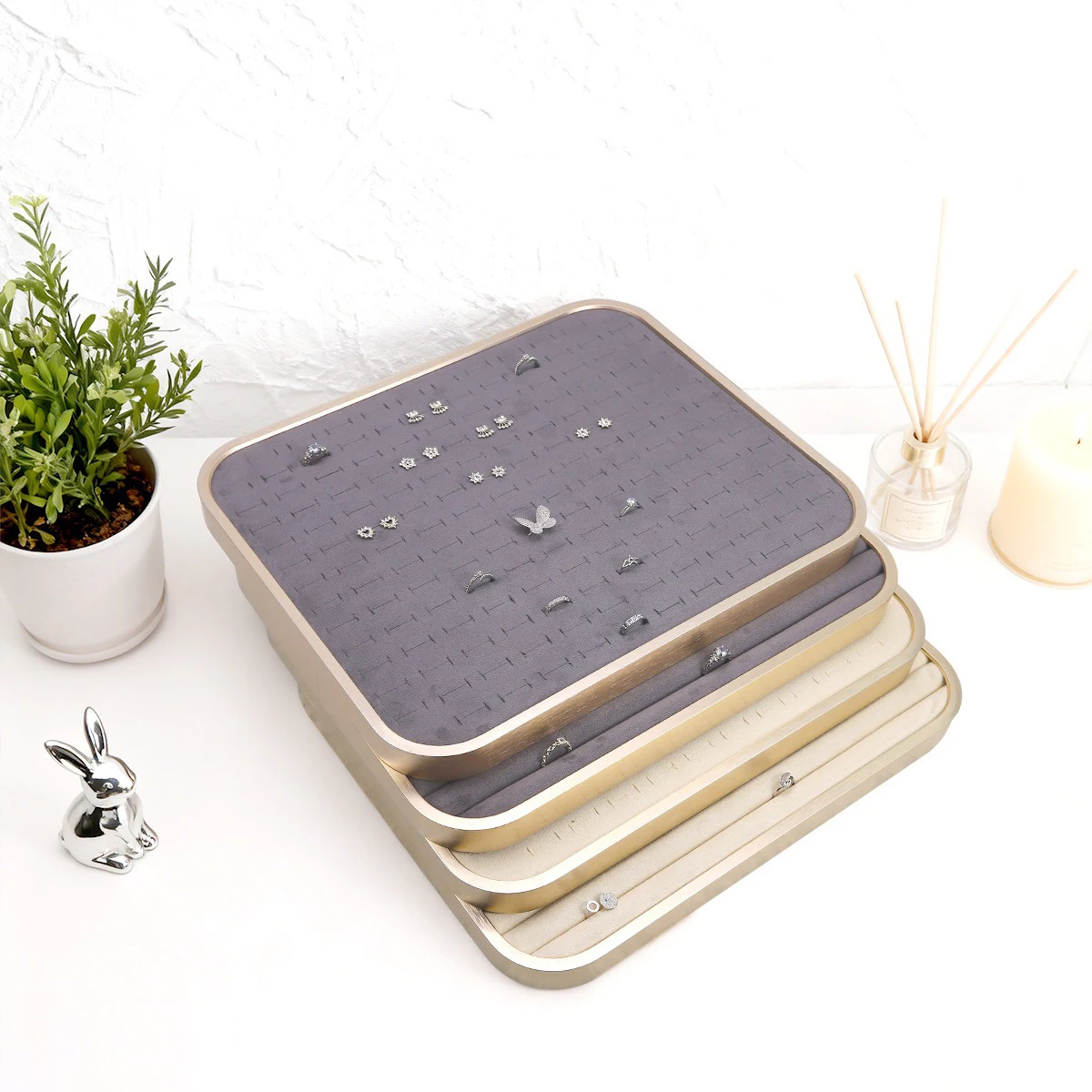 Aluminum Alloy Gold-Plated Vel - Gold Plated Jewelry ulasan dan harga