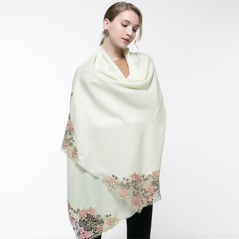 100% Real Wool Pink Scarf Wome - Cashmere Scarf ulasan dan harga
