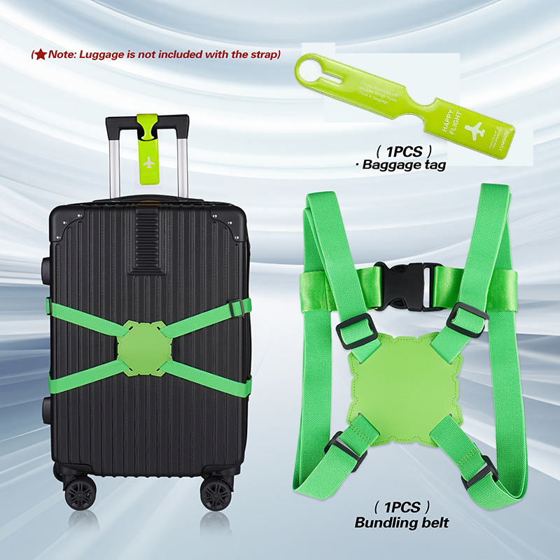2-Piece Luggage Strap Set + Lu - Travel Luggage Set ulasan dan harga