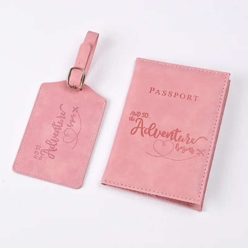 New Purple PU Leather Passport - Travel Luggage Set ulasan dan harga