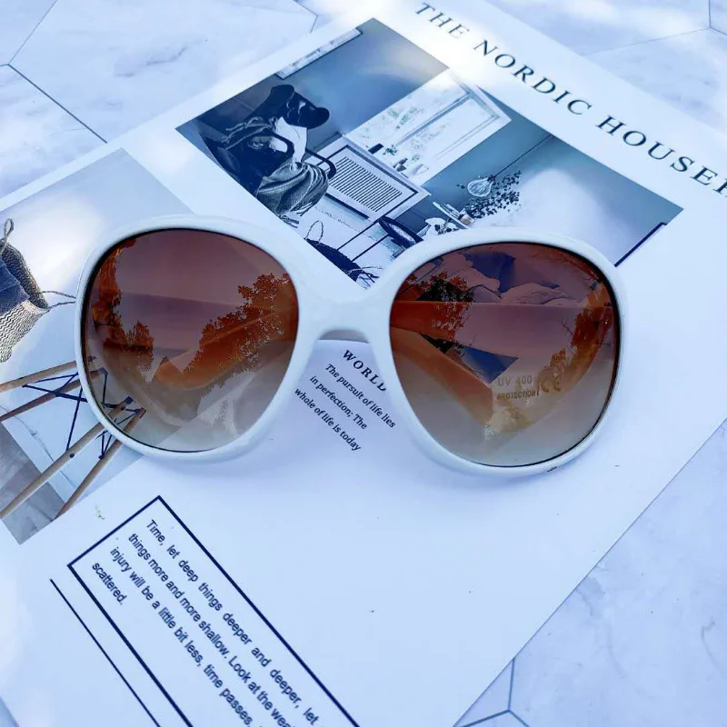 New Large Frame Circular Shape - Designer Sunglasses ulasan dan harga