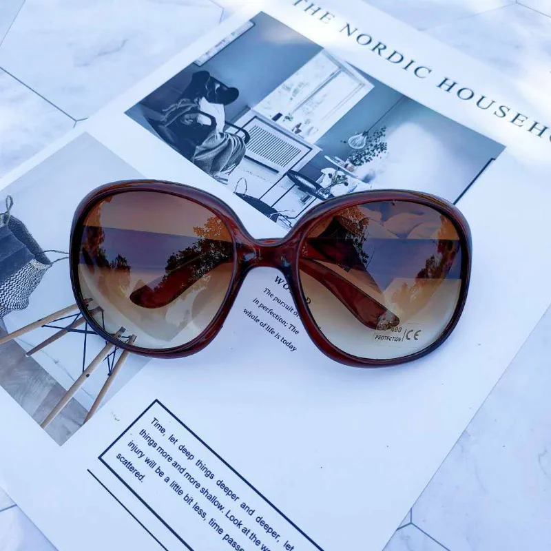 New Large Frame Circular Shape - Designer Sunglasses ulasan dan harga