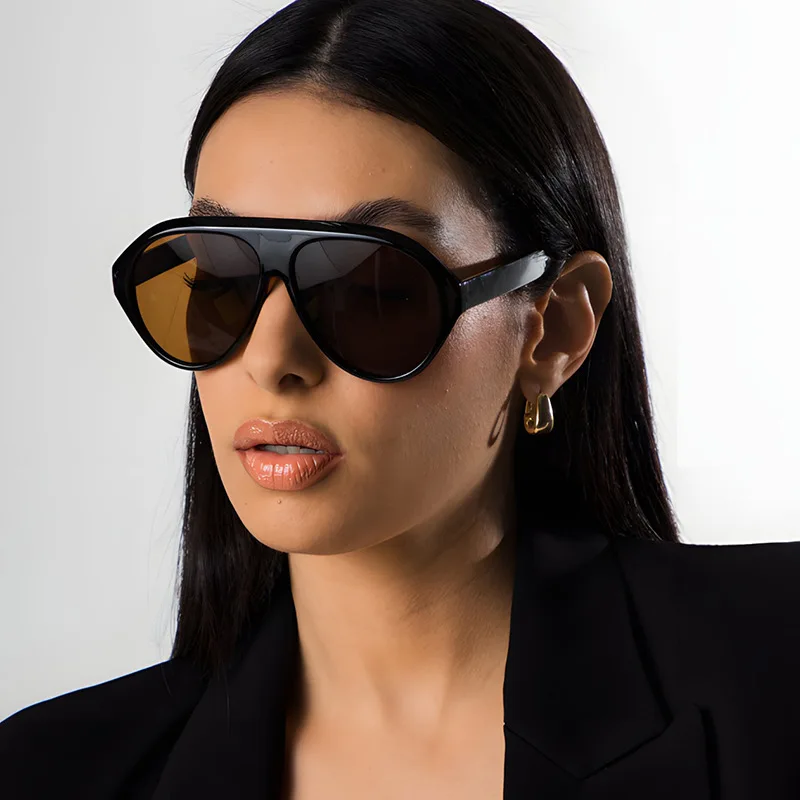 Vintage Oversized Flat Top Ova - Designer Sunglasses ulasan dan harga